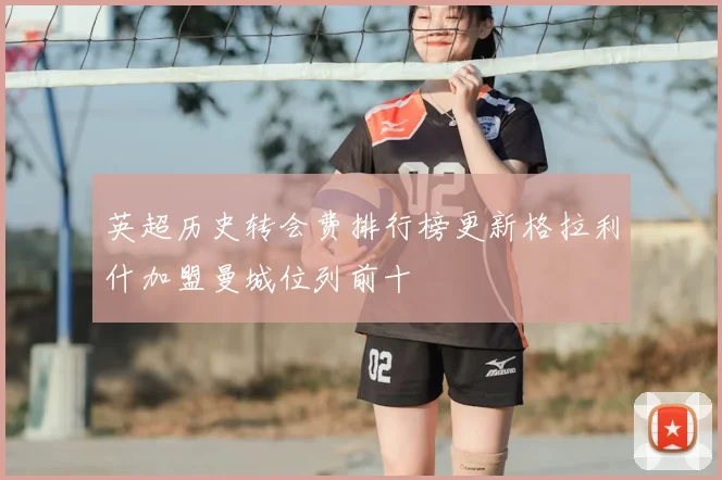 英超历史转会费排行榜更新格拉利什加盟曼城位列前十